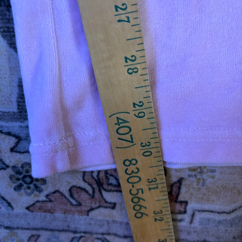 Juicy Couture Pink Velour Track Pants Logo Flare Leg Y2K Low Rise Lounge Small - Picture 7 of 10
